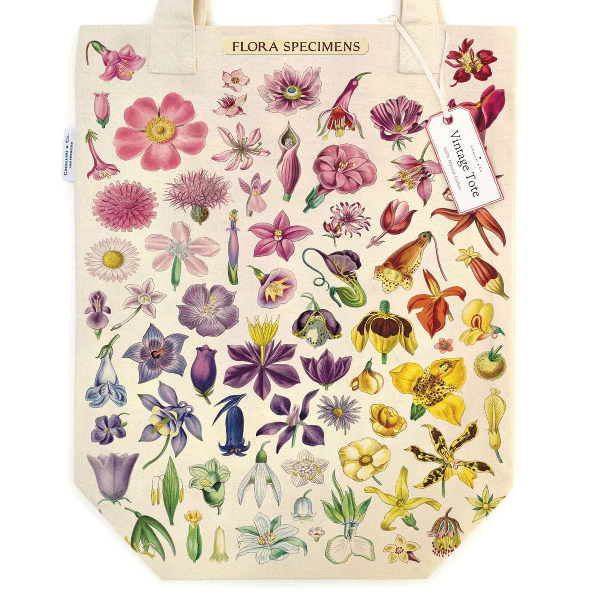 Cavallini & Co Flora Specimens Tote Bag | Minimax