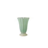 Coast To Coast Home Andrea Glass Vase Ivory / Sage 14 x 20cm
