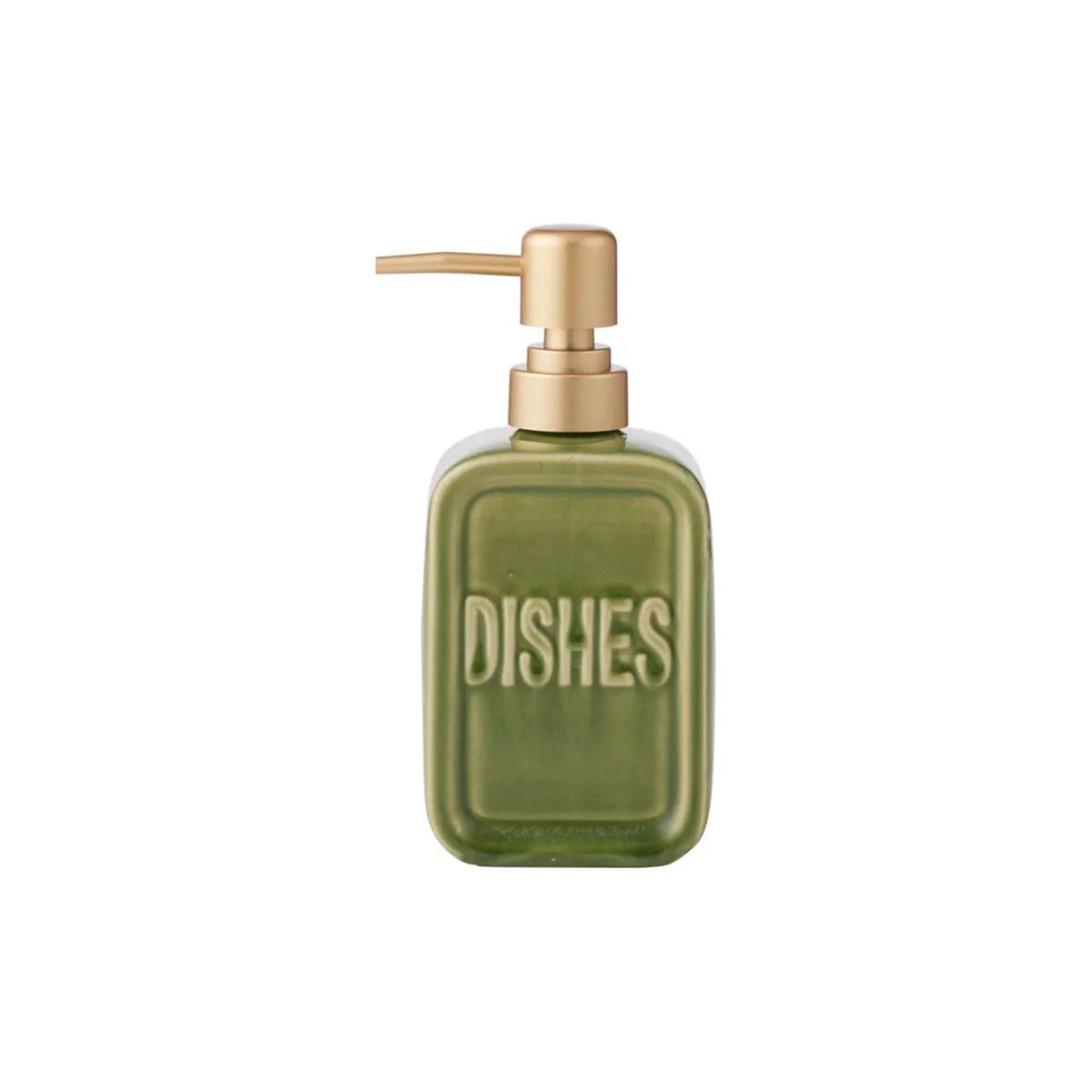 Elemental Dishes Cerramic Soap Dispenser Olive 8.5 x 18cm
