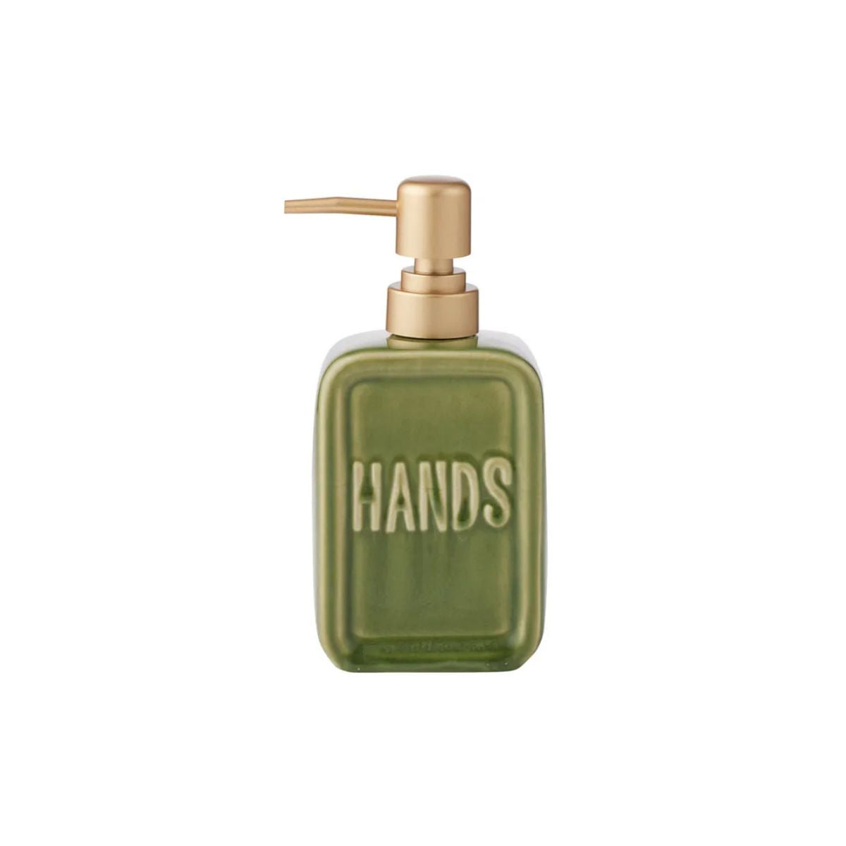 Elemental Hands Cerramic Soap Dispenser Olive 8.5 x 18cm
