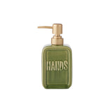 Elemental Hands Cerramic Soap Dispenser Olive 8.5 x 18cm
