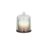 Gala Dos 5% Glass Dome Candle with Lid Pink 11cm