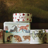 Emma Bridgewater Cat Treat Tin – charming tin decorated with assorted cats in various poses, ideal for storing pet snacks and biscuits