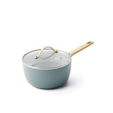Greenpan Padova Saucepan with Lid Smokey Sky Blue 18cm (2L) | Minimax