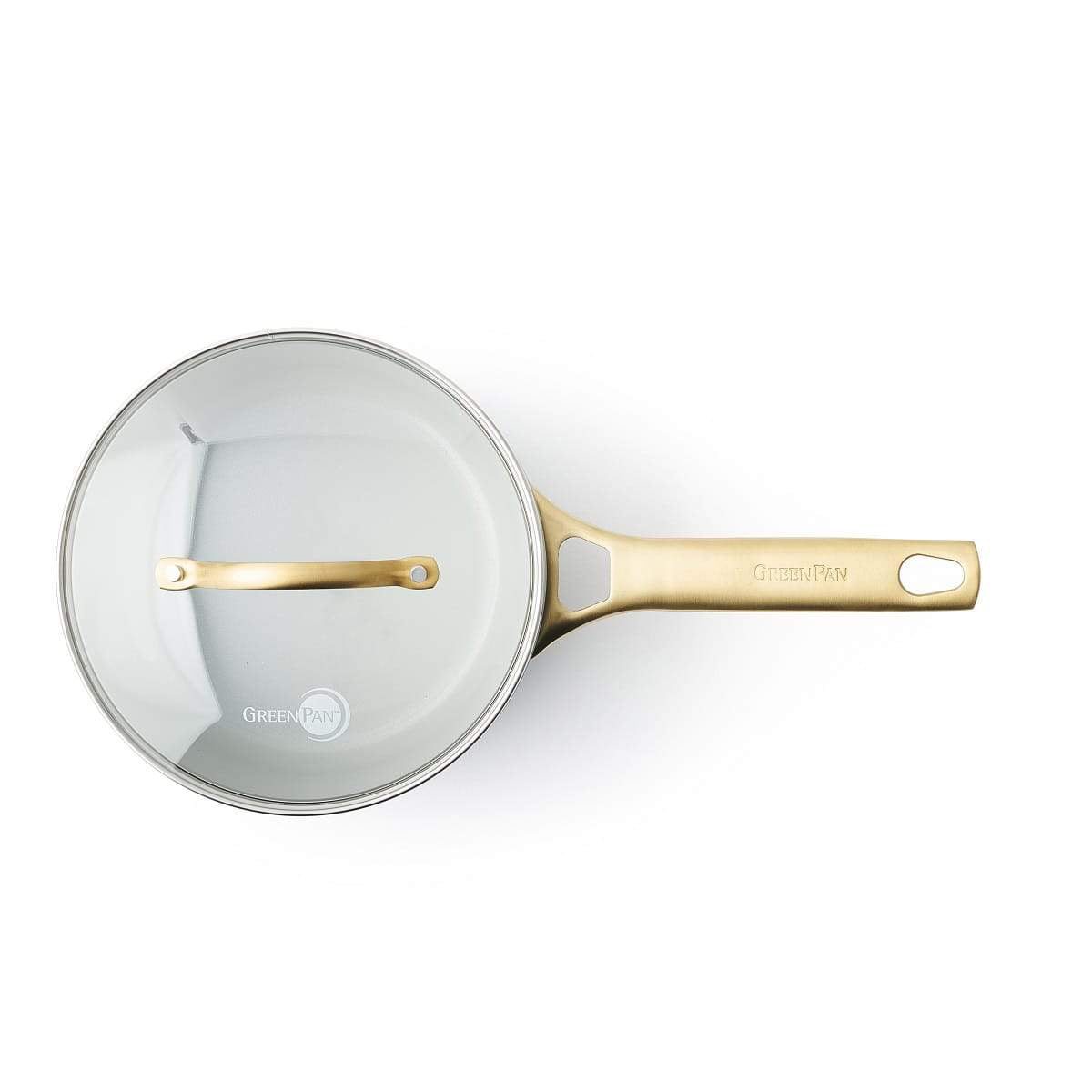 Greenpan Padova Saucepan with Lid Smokey Sky Blue 18cm (2L) | Minimax