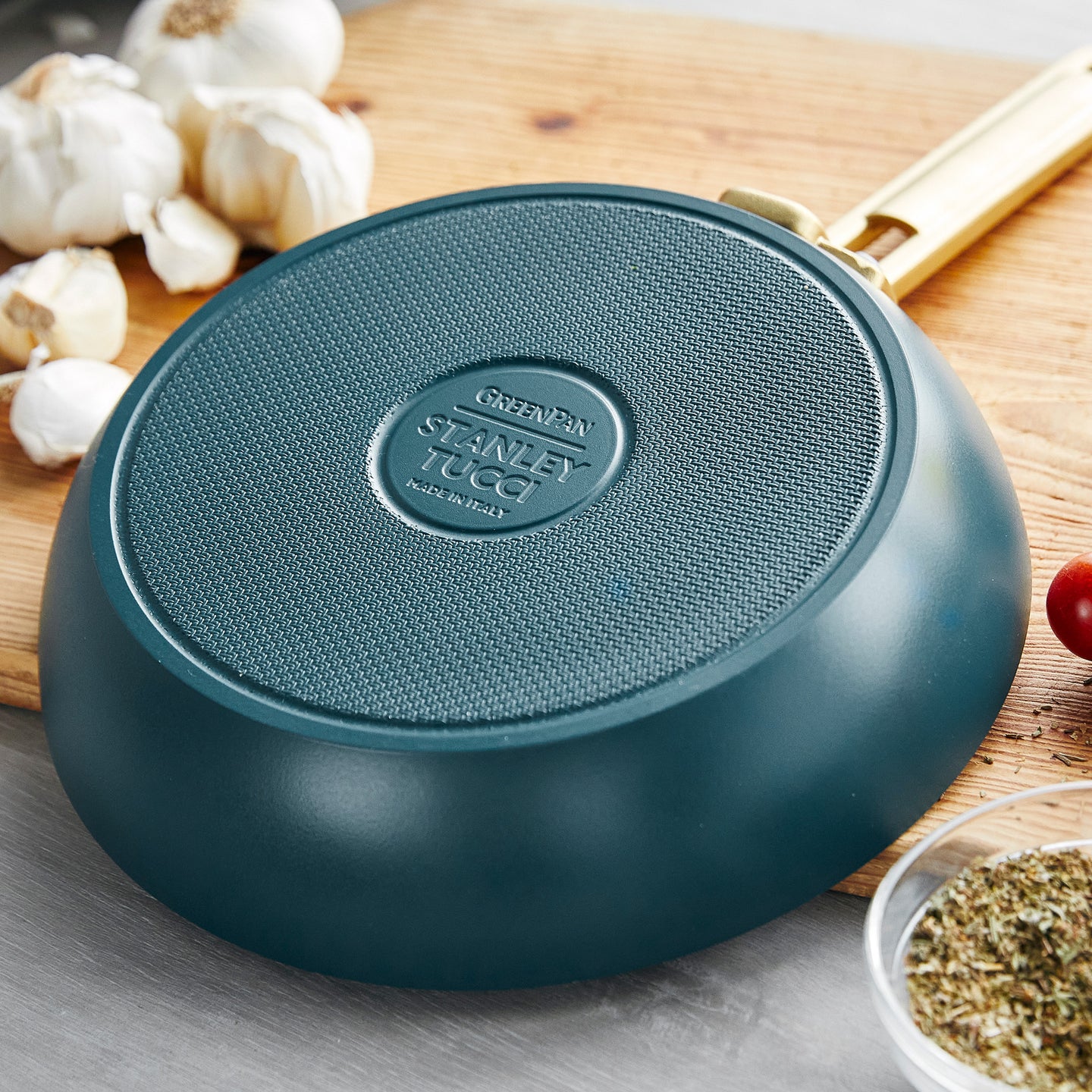 GreenPan™ Stanley Tucci™ Ceramic Nonstick Frypan Venetian Teal 20cm | Minimax