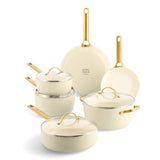 GreenPan Padova Cookware Set Cream White 6 Piece | Minimax