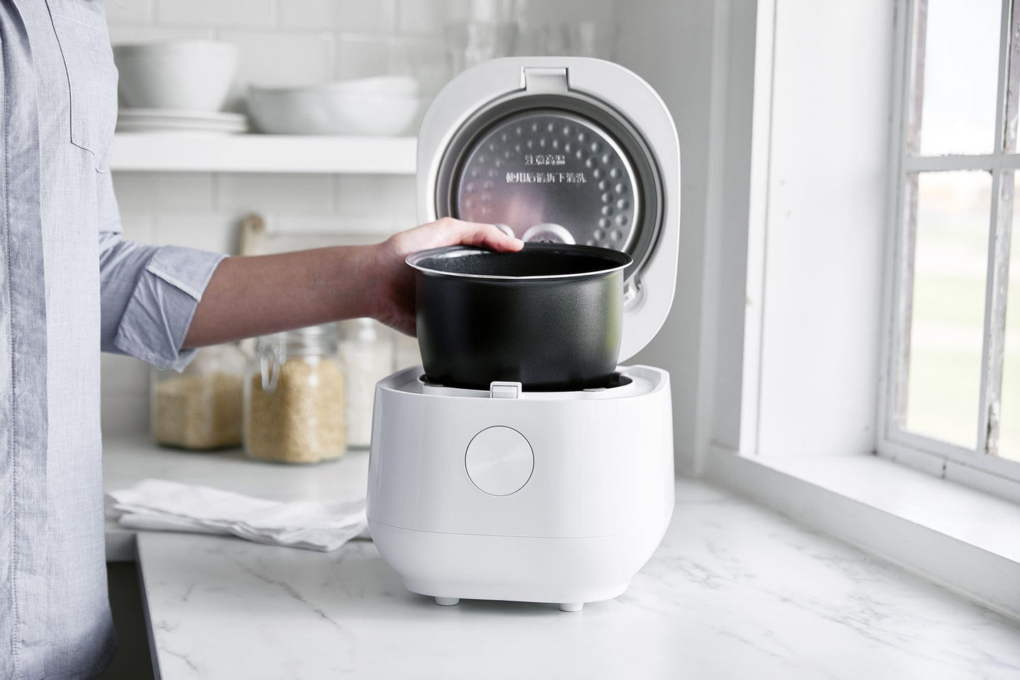 Greenpan Rice Cooker White 2L/8 Cups | Minimax