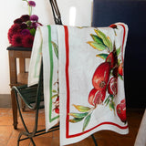 Tessitura Toscana Telerie Zakuro Pomegranate Rosso Linen Tea Towel 50x70CM