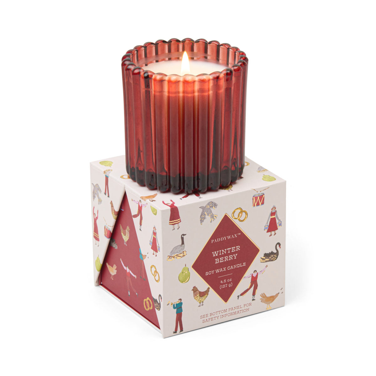 Paddywax 12 Days Winter Berry Boxed Candle 127g