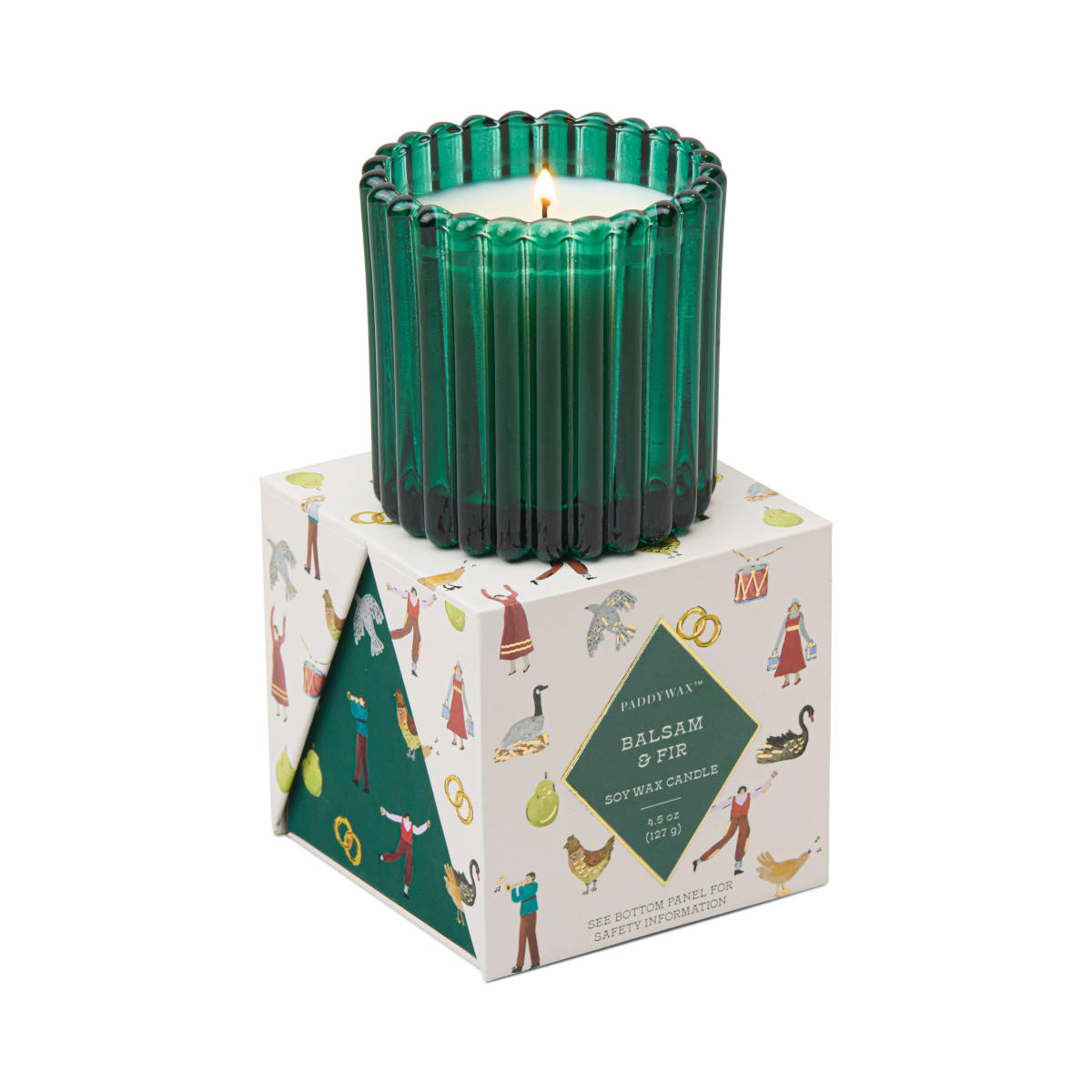 Paddywax 12 Days Balsam Fir Boxed Candle Green 127g
