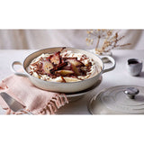 Le Creuset Signature Cast Iron Shallow Casserole Meringue 28cm | Minimax