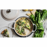 Le Creuset Signature Cast Iron Shallow Casserole Meringue 28cm | Minimax