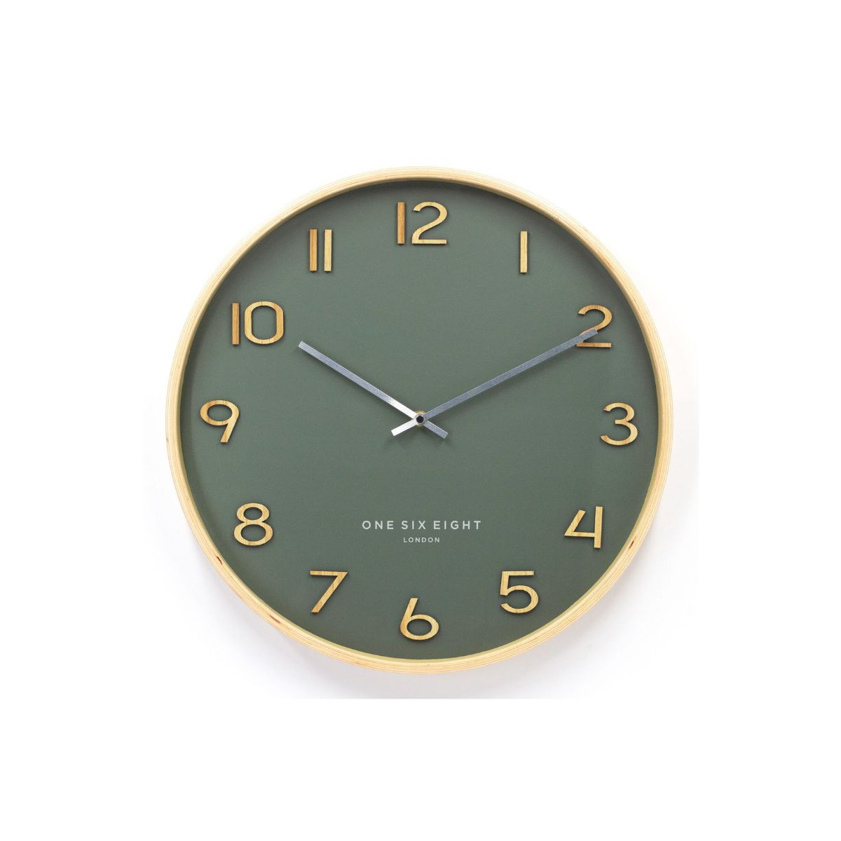 Clock Obsession Wallace Wood Clock Green 30cm
