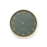 Clock Obsession Wallace Wood Clock Green 30cm
