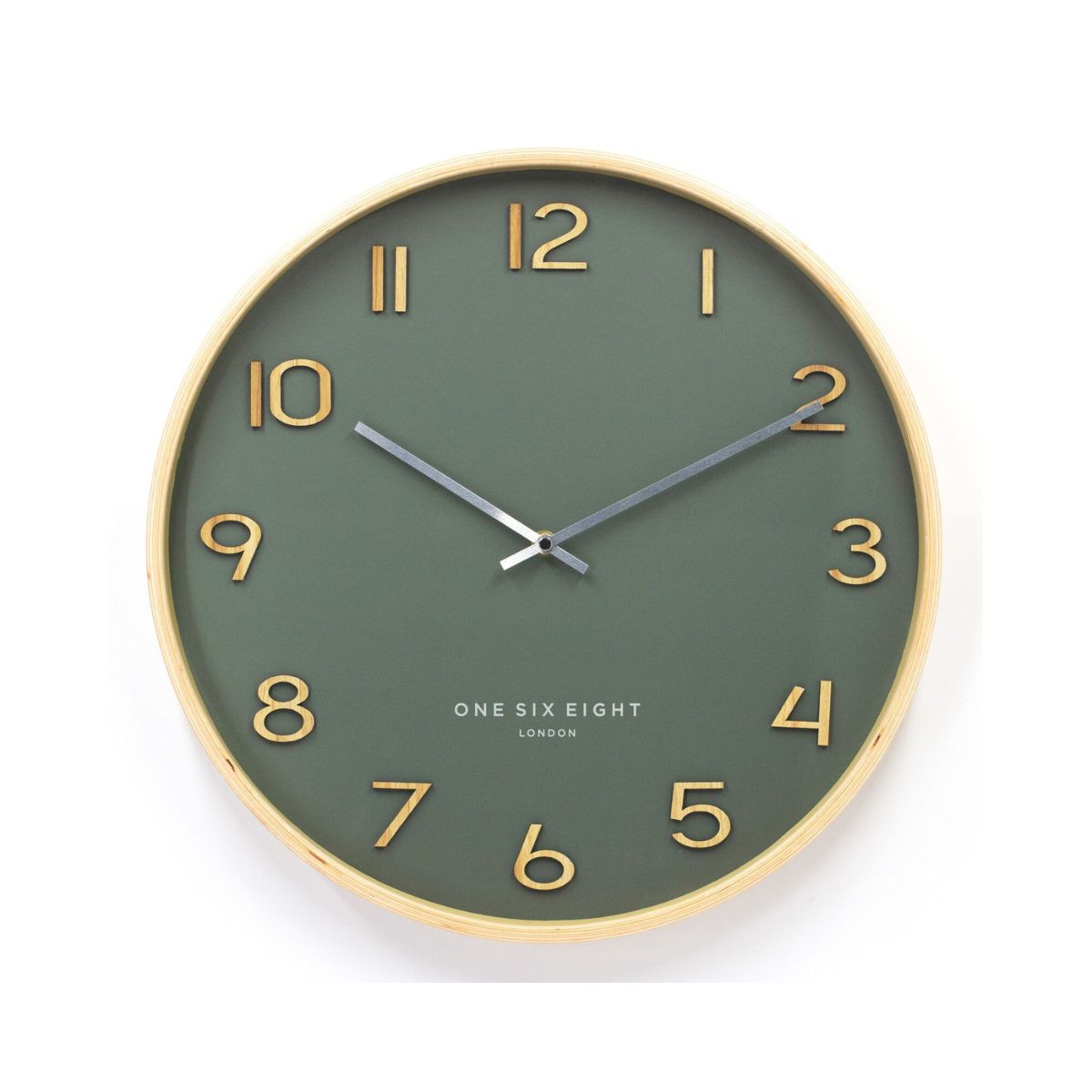 Clock Obsession Wallace Wood Clock Green 41cm