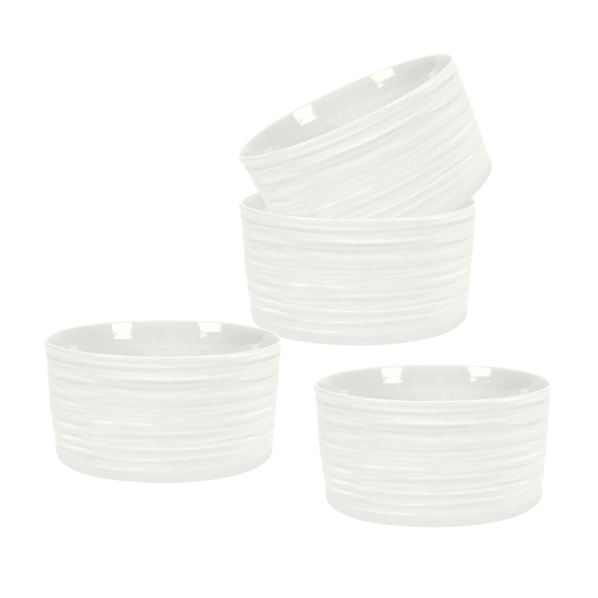 Portmeirion Sophie Conran Ramekins White 9x4.5cm (Set of 4) | Minimax
