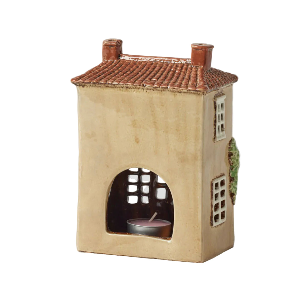 Pilbeam Living Cotswolds House Tealight Holder 13 x 9 x 18.5cm