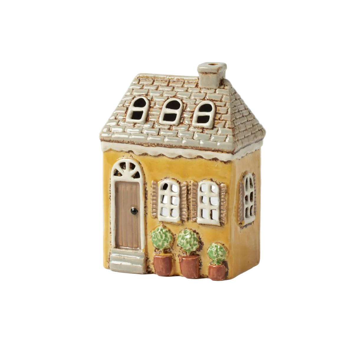Pilbeam Living Wiltshire House Tealight Holder 11 x 7.5x 15.5cm