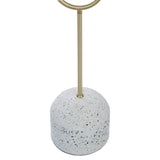Amalfi Tivoli Floor Lamp White & Gold 32x20x150cm