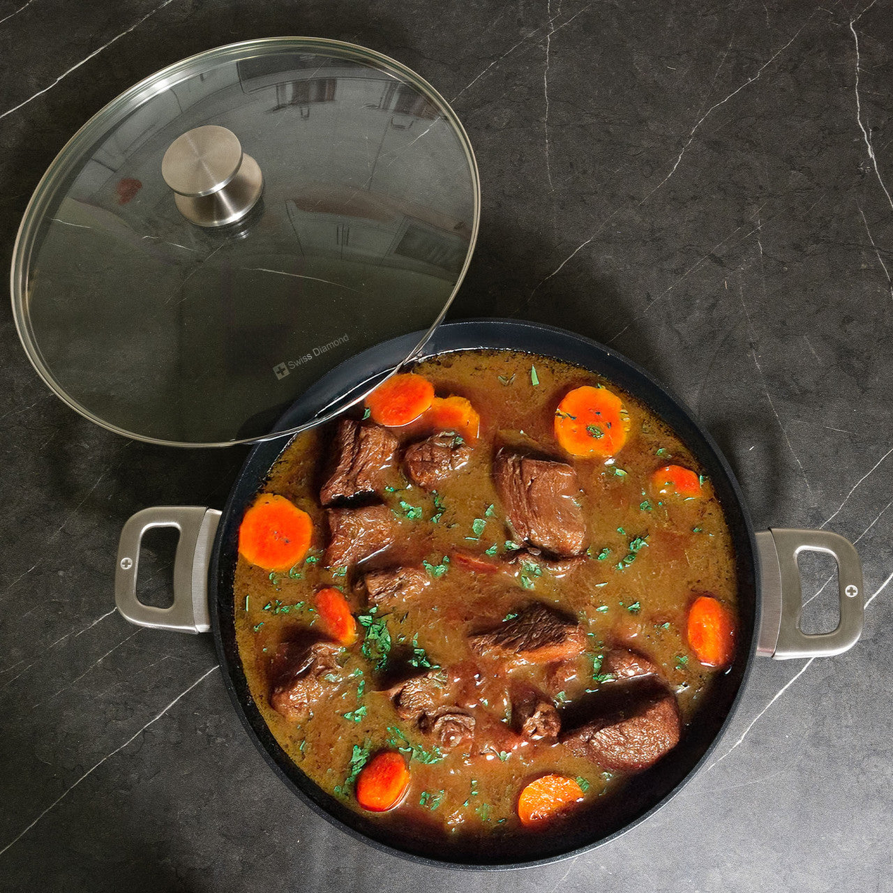 Swiss Diamond CXD Induction Sautuese with Lid 32cm | Minimax