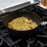 Swiss Diamond CXD Induction Saute Pan with Lid 28cm | Minimax - with pasta