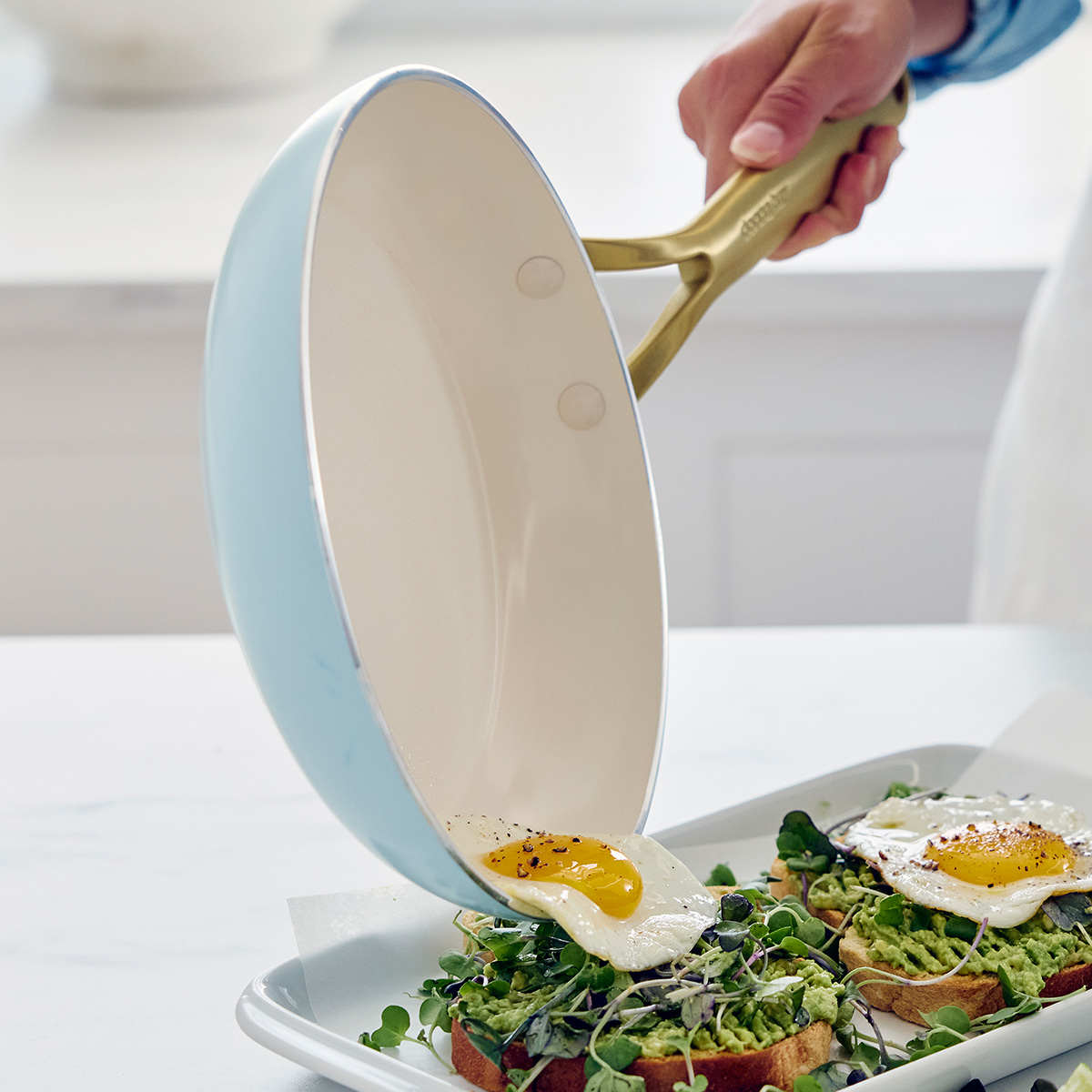 GreenPan x Donna Hay Open Frypan Blue 24cm | Minimax