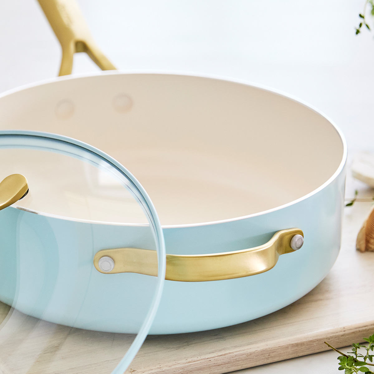 Donna Hay by GreenPan Ceramic Non-Stick Sauté Pan with Lid, 26CM/4.2L