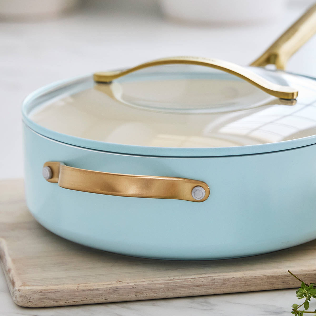 Donna Hay by GreenPan Ceramic Non-Stick Sauté Pan with Lid, 26CM/4.2L