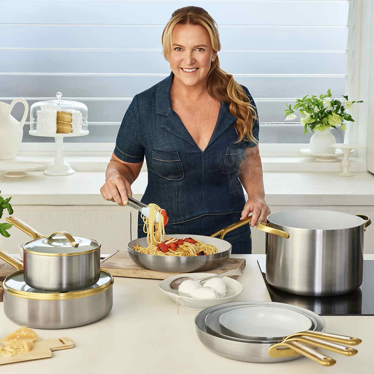 Donna Hay by GreenPan 3-Ply Stainless Steel Frypan, 30CM