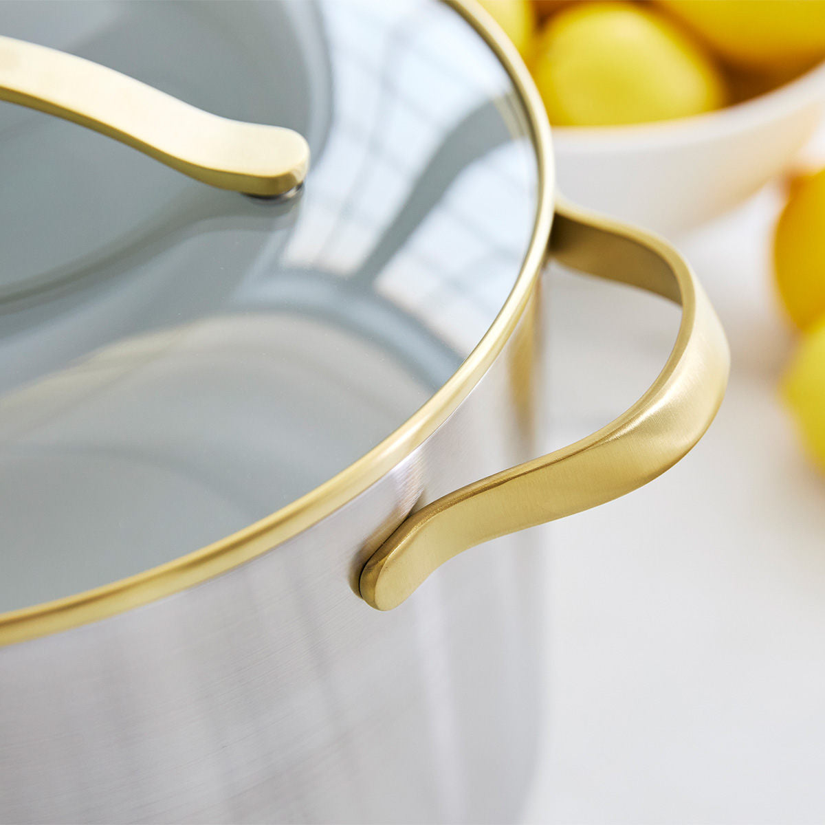 Donna Hay by GreenPan 3-Ply Stainless Steel Stockpot with Lid, 26CM/9.5L