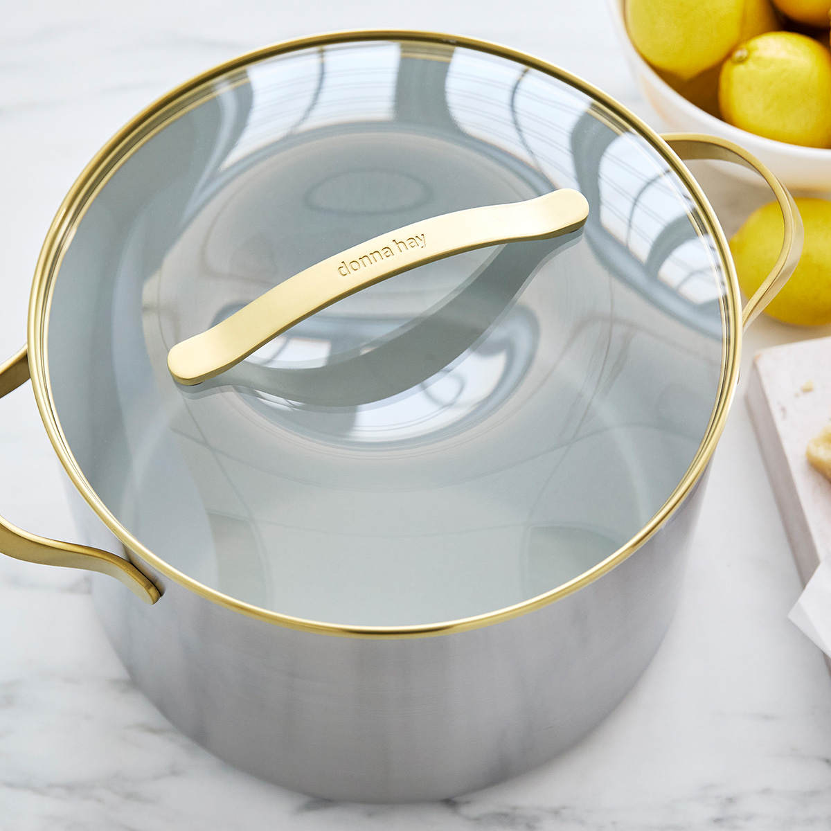 Donna Hay by GreenPan 3-Ply Stainless Steel Stockpot with Lid, 26CM/9.5L