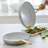 Donna Hay by GreenPan 3-Ply Stainless Steel 2-Piece Frypan Set, 24CM and 28CM