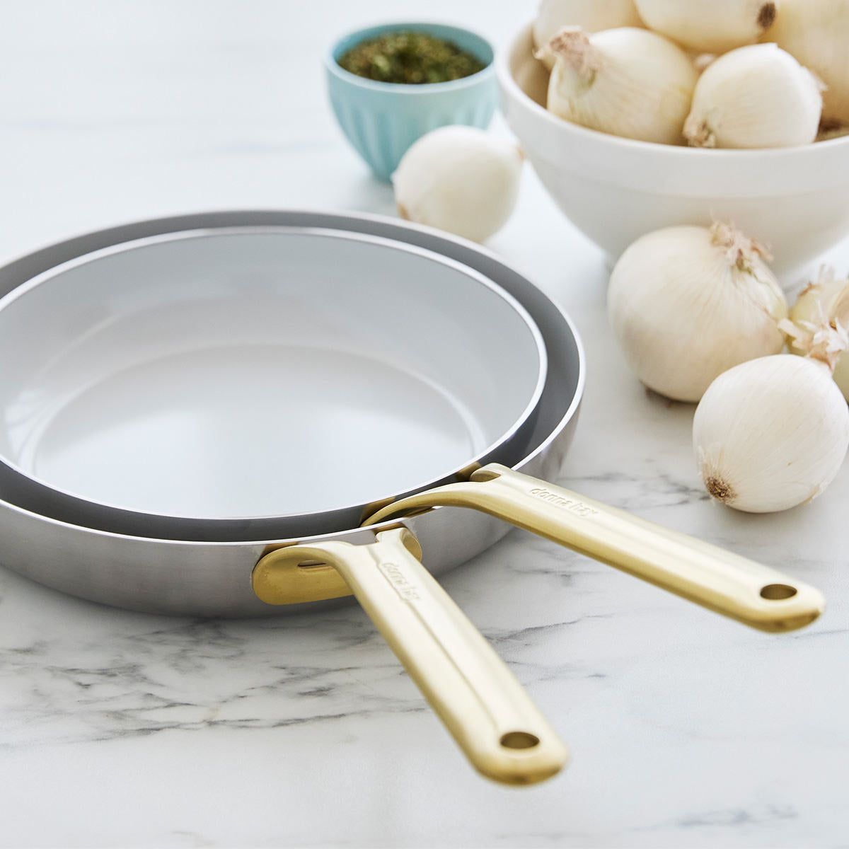 Donna Hay by GreenPan 3-Ply Stainless Steel 2-Piece Frypan Set, 24CM and 28CM