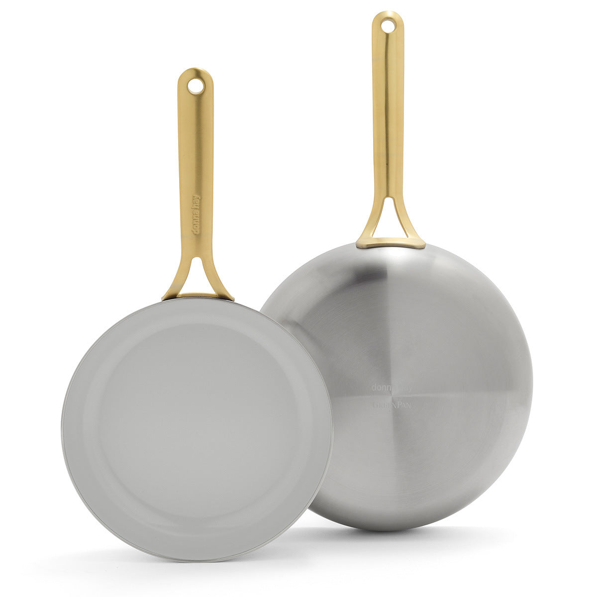 Donna Hay by GreenPan 3-Ply Stainless Steel 2-Piece Frypan Set, 24CM and 28CM