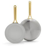 Donna Hay by GreenPan 3-Ply Stainless Steel 2-Piece Frypan Set, 24CM and 28CM