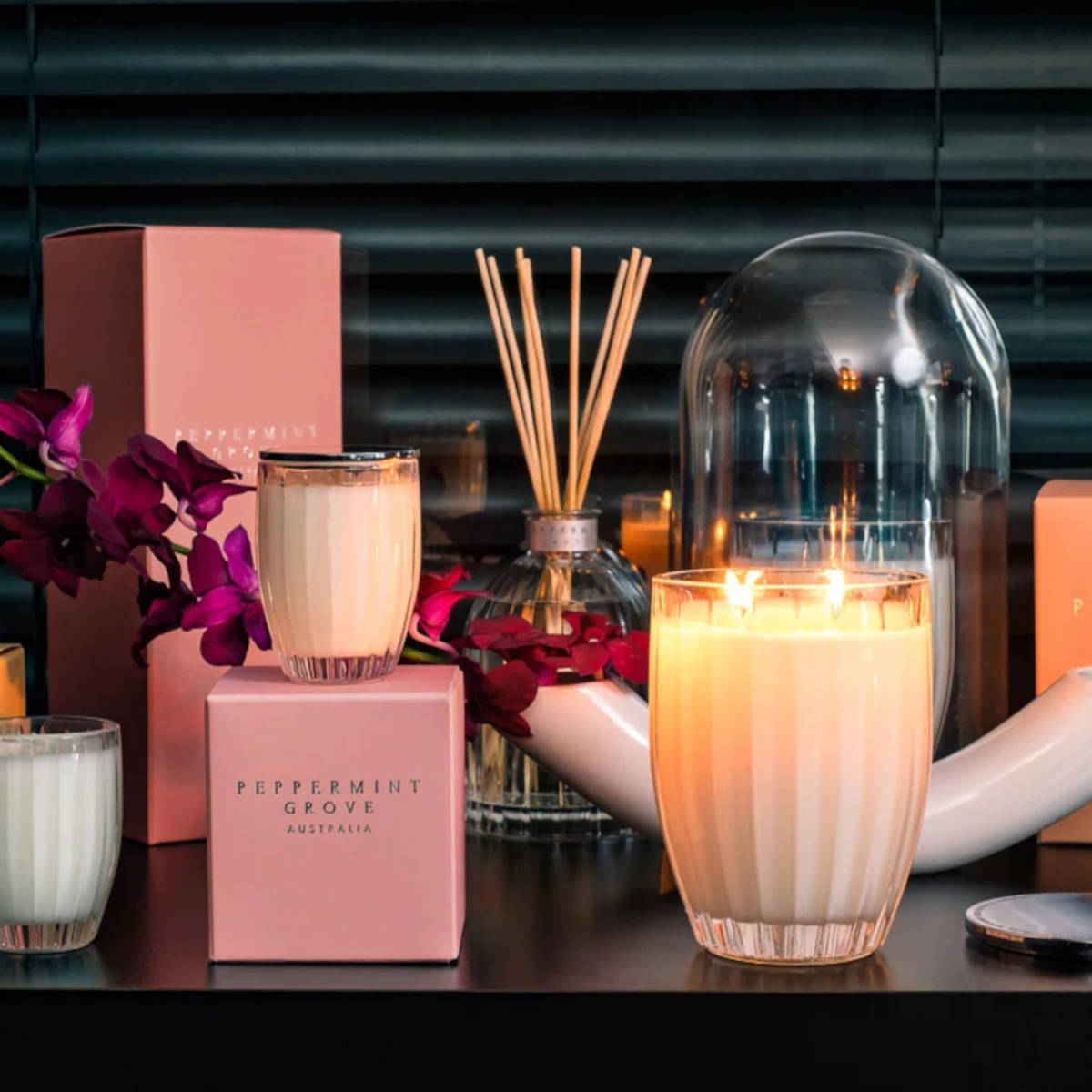 Peppermint Grove Australia Camellia & Lotus Blossom Candle 60g | Minimax