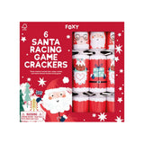 Celebration Crackers Foxy Santa Racing Game Crackers 30cm (Set of 6) | Minimax