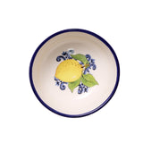 Ceramiche Cuore Sicilian Lemon Dipping Bowl 10cm – top view of design
