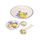 Ceramiche Cuore Sicilian Lemon Dipping Bowl 10cm – top view of design