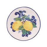 Ceramiche Cuore Sicilian Lemon Round Plate 23cm – top view of design