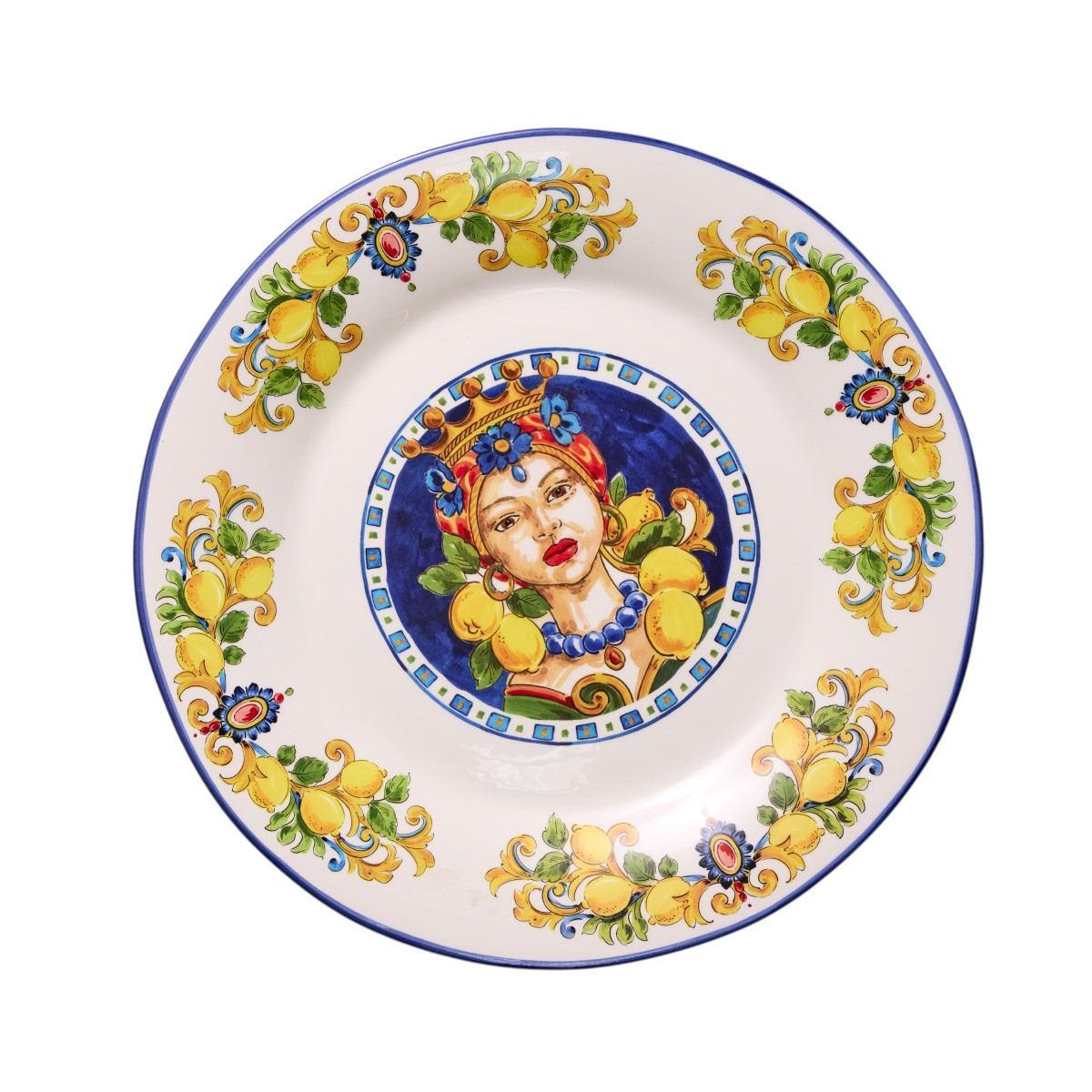 Ceramiche Cuore Sicilian Round Plate 29cm