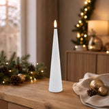 Pure Christmas LED Shimmer Touch Candle White Medium 22cm | Minimax