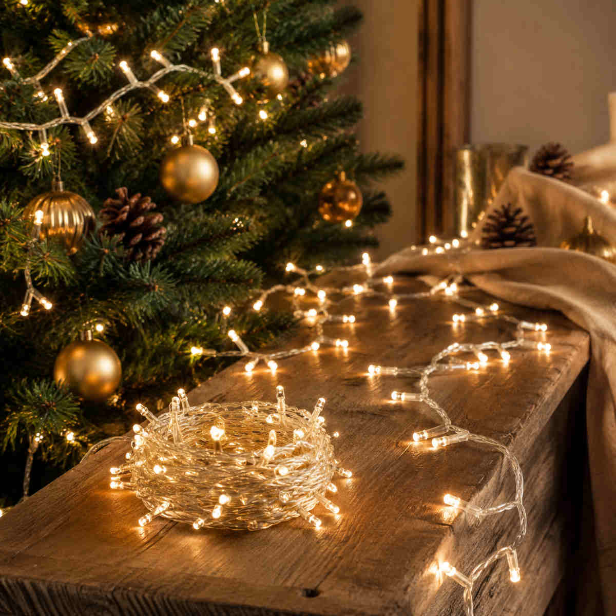 Pure Christmas Brite LED 8 Function String Lights 120L | Minimax
