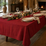 Madras Link Jetty Tablecloth Berry Red 180x350cm | Minimax