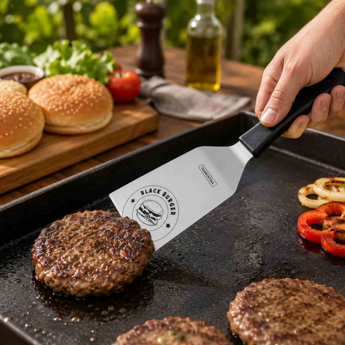 Tramontina Churrasco Burger Spatula Black 15cm | Minimax