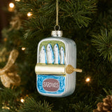 Gala Sardine Tin Ornament Glass Silver 7x3x10cm | Minimax