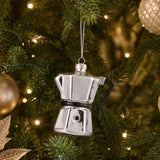 Gala Stove Top Coffee Maker Ornament Glass Silver 9x11cm | Minimax