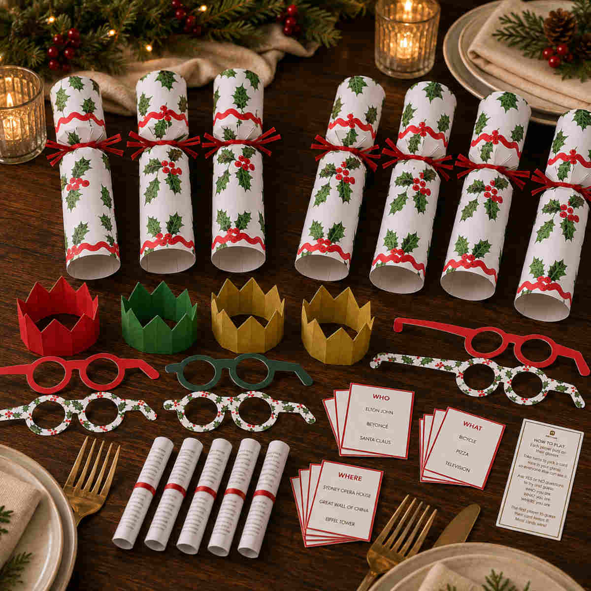 Talking Tables Lux Holly Guessing Game Cracker 30cm | Minimax