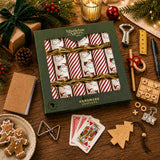 Mistletoe & Merry Festive Nostalgic Santa & Stripes 12" (Set of 12) | Minimax